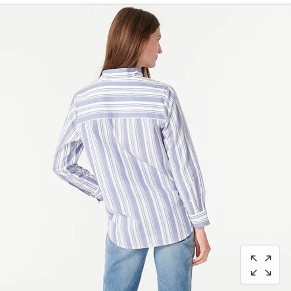 NWT J. Crew 100% cotton Poplin tunic NWT - Picture 3 of 4